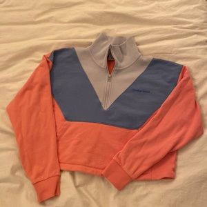 outdoor voices cropped half zip.